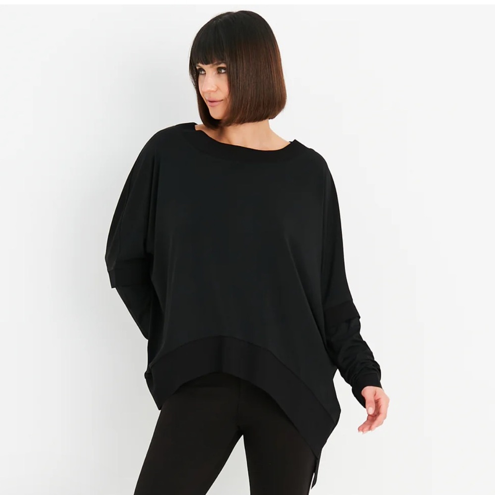 PLANET by Lauren G Matte Jersey Slouchy Top One Size